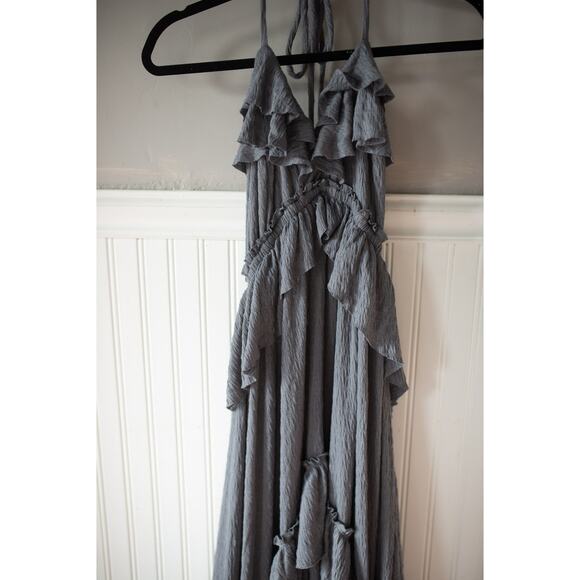 Free People Beach Santa Luz Ruffle Maxi Dress Large NEW - Picture 5 of 5